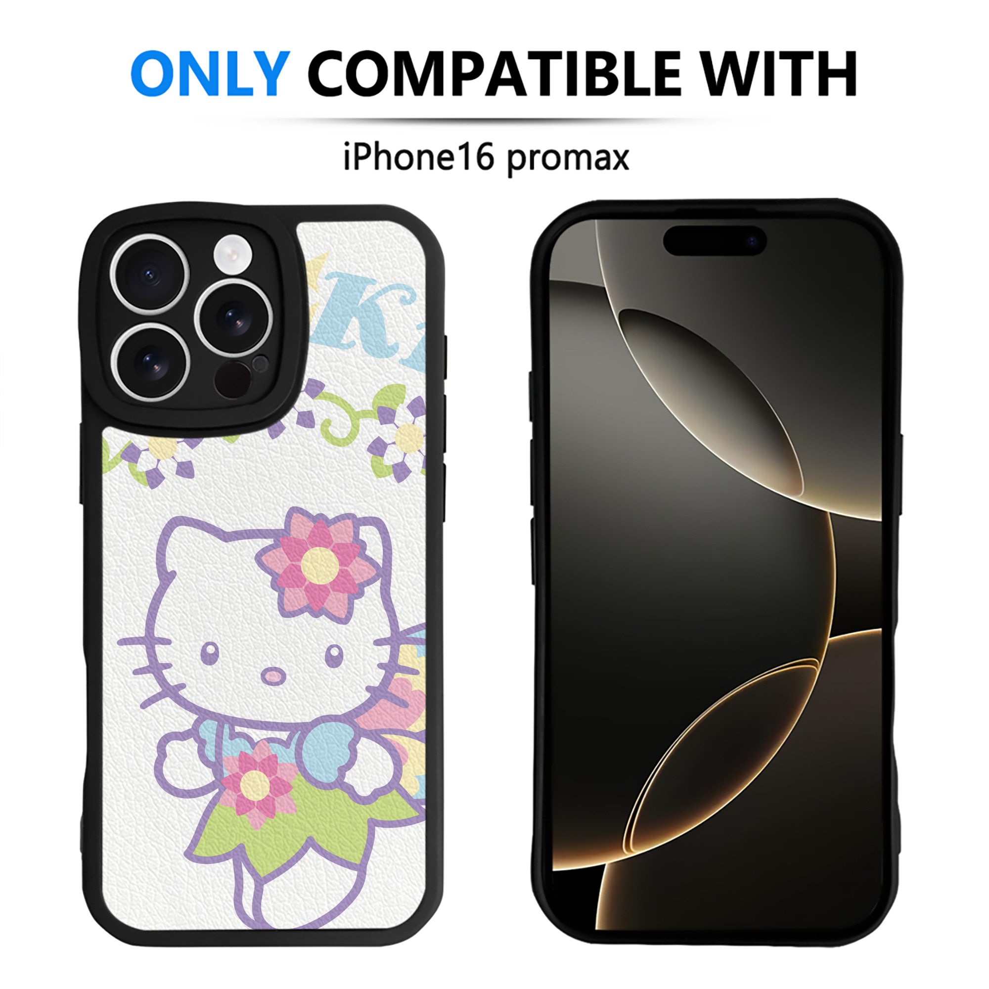 （画像用） Hello Kitty ハローキティ 【iPhone 16シリーズ対応】シリコンスマホケース（レザー調） 材質：シリコン